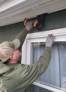 The Bat Valve device used to get bats out of the attic.