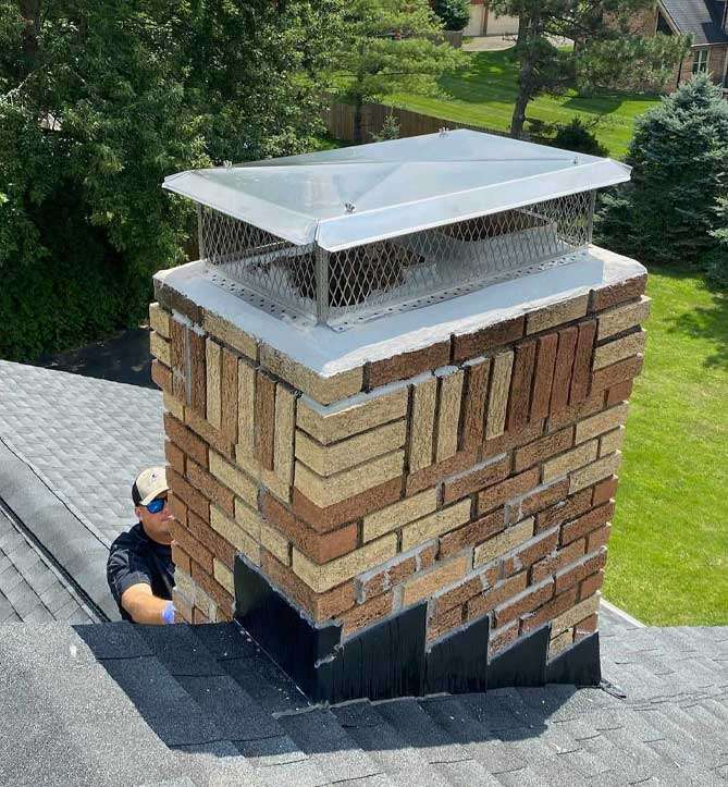 Chimney Swift Removal Page: Proper Capping of a chimney is essential if you wish to keep swifts from entering.