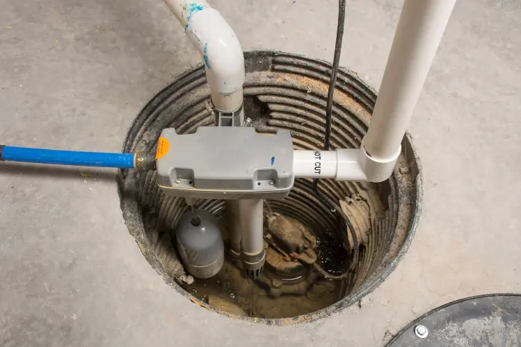 sump-pump Raccoon caught in chimney